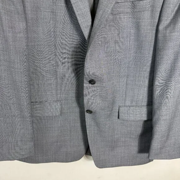 Michael Kors Wool Sport Coat Dinner Jacket Blazer Men 44L Gray Career Formal NWT